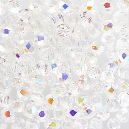 Kjøp Bohemske krystall ab fasetterte perler 4 mm (100)