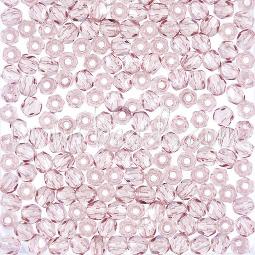 Kjøp Bohemske fasetterte perler lys ametyst 3 mm (50)