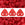 Detaljhandel CzechMates 2-hulls perler trekant matt ugjennomsiktig rød 6mm (10g)