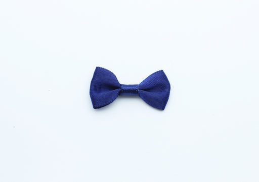 Kjøp midnattsblå sateng stoff sløyfe 3cm - enkel sløyfe