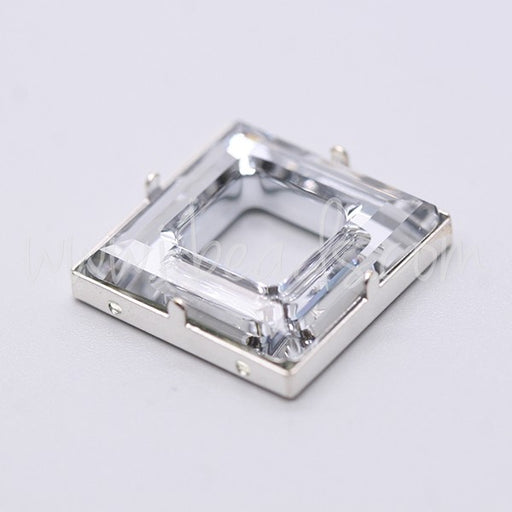 Kjøp Påsy-innstilling for krystall 4439 kosmisk kvadrat 20 mm sølv (1)
