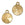 Detaljhandel Medaljong for krystall 1122 Rivoli 12 mm gull (1)