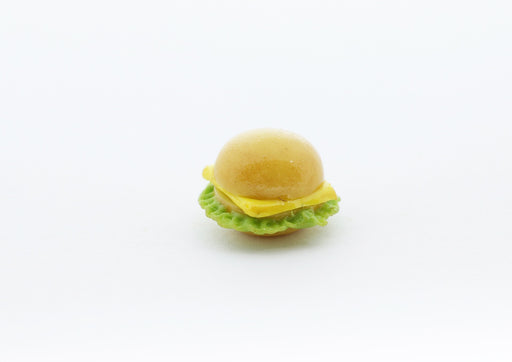 Kjøp miniatyr fimo cheeseburger - gourmet dekorasjon fimo pasta