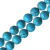 Kjøp Runde rekonstituerte turkise perler 8 mm på tråden (1)