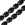 Detaljhandel Avrundede firkantede sorte onyx-perler 12x16mm på ledning (1)