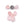 Detaljhandel Naturlige rosekvartsperler, polygon, fasettert, 10x9 mm, hull: 1 mm (X3 enheter)