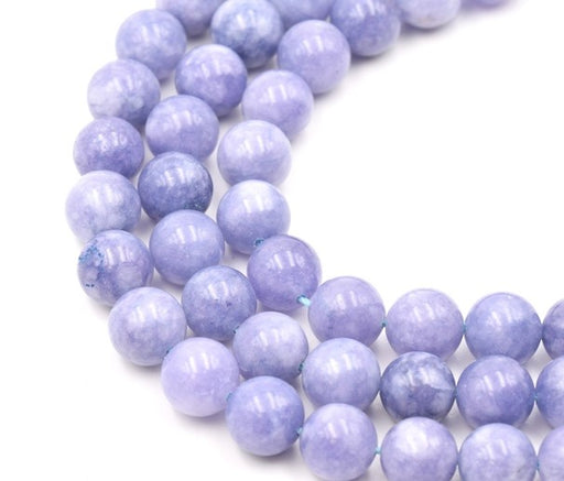 Kjøp Naturlig farget kvartsimitasjon akvamarin - runde perler, 10 mm (1 tråd)