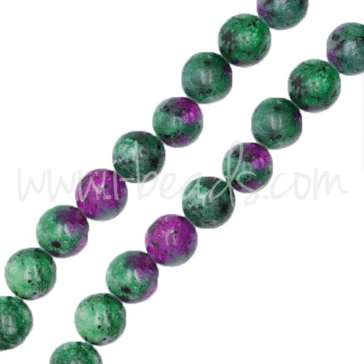 Kjøp Kinesisk Ruby Zoisite runde perler 8 mm (1)