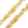 Kjøp 6 mm gul jade chip perle på wire (1)