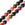 Detaljhandel Flerfarget rund brannagatperle 4 mm på wire (1)