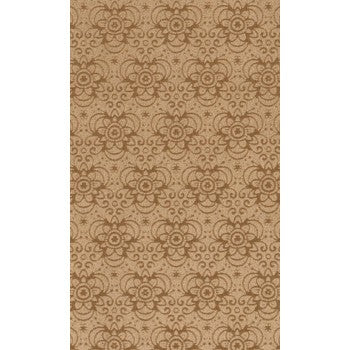 Achat Suédine motif fleurs Camel 10x21.5cm (1)