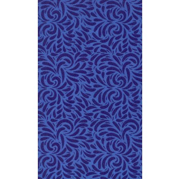 Kjøp Semsket bladmønster jazzblått 10x21,5 cm (1)