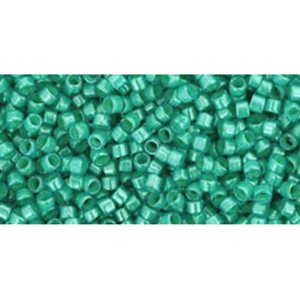 Kjøp cc954 - Toho treasure beads 11/0 innvendig farge aqua/light jonquil lined (5g)
