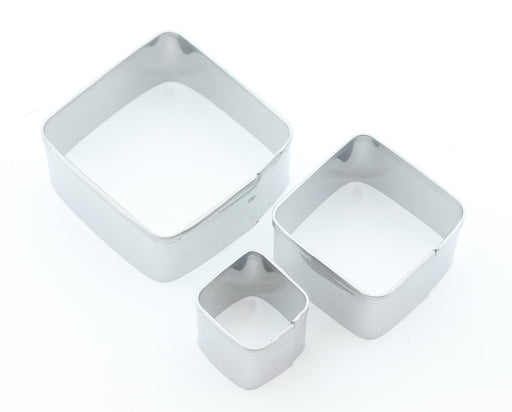 Kjøp firkantede cookie cutters x3 - FIMO polymer leire skjæreverktøy