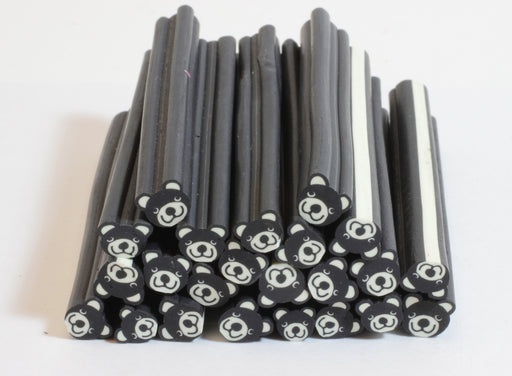 Kjøp fimo canes x10 BLACK BEAR - polymer leirestokk til en smart pris