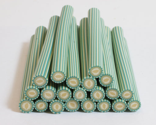 Kjøp fimo canes x10 GREEN MELON - polymer leirestokk til en smart pris
