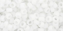Kjøp cc41f - Toho frøperler 8/0 ugjennomsiktig frostet hvit (10g)