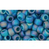 Kjøp cc167bdf - Toho frøkuler 6/0 gjennomsiktig regnbue frostet blågrønn (10g)
