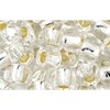 Kjøp cc21 - Toho frøperler 3/0 sølvforet krystall (10g)
