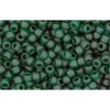 Kjøp cc939f - Toho frøperler 11/0 gjennomsiktig frostet grønn smaragd (10g)