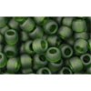 Kjøp cc940f - Toho frøperler 6/0 gjennomsiktig frostet olivin (10g)