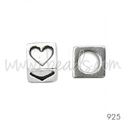 Kjøp 925 sølv hjertehull perle 3 mm 4,5 mm (1)