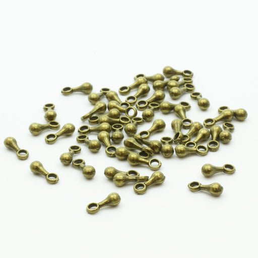Kjøp teardrop perler x50 bronse metall finish perler 7x2,5m - smykker funn