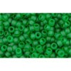 Kjøp cc7bf - Toho frøperler 11/0 gjennomsiktig frostet gressgrønn (10g)