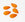 Grossist i x5 fasetterte oransje perler i form av en dråpe 20x12mm