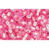 Kjøp cc38 - Toho frøkuler 8/0 sølvforet rosa (10g)