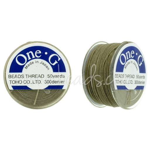Kjøp Toho One-G Light Khaki perletråd 45m (1)