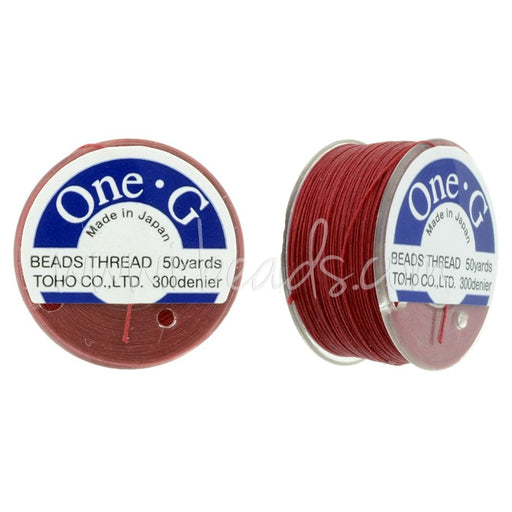 Kjøp Toho One-G Rød perletråd 45m (1)