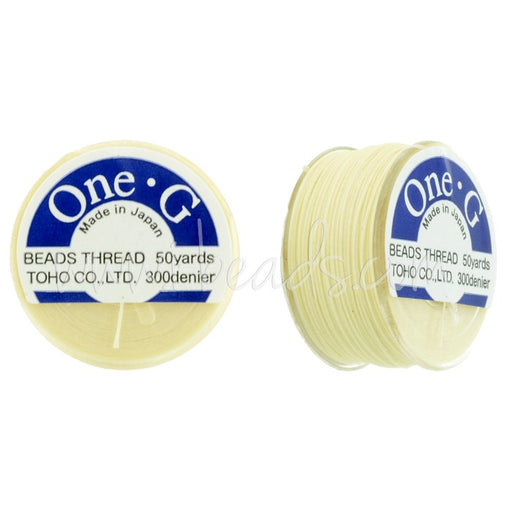 Kjøp Toho One-G Cream perletråd 45m (1)