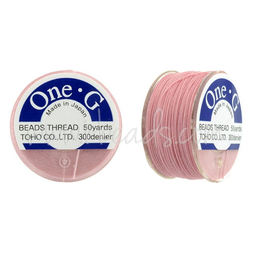 Kjøp Toho One-G Pink perletråd 45m (1)