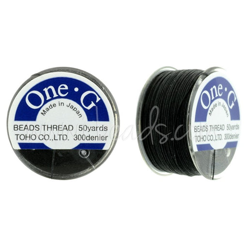 Kjøp Toho One-G svart perletråd 45m (1)