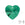 Detaljhandel smaragd krystall hjerteanheng 10 mm (2)