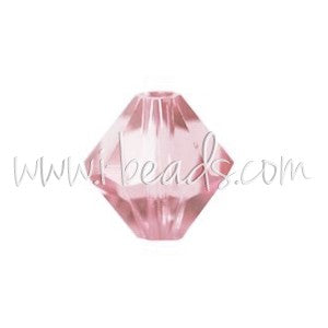 Kjøp Krystallperler 5328 Xilion bicone rosaline 3mm (40)