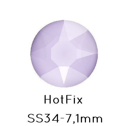 Kjøp crystal 2078 hot fix flat rygg rhinestones Lilac SS34 -7.1mm (12)