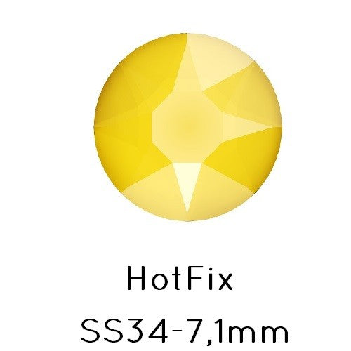 Kjøp crystal 2078 hot fix flat rygg rhinestones BUTTERCUP SS34 -7,1 mm (12)