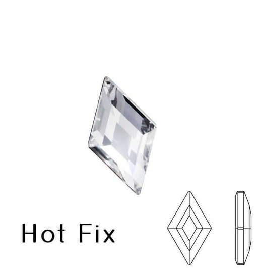 Kjøp 2773 krystall hot fix flat rygg Diamantform rhinestones krystall 5x3mm (10)