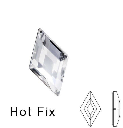Kjøp 2773 krystall hot fix flat rygg Diamantform rhinestones krystall 6,6x3,9mm (5)