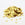 Grossist i paljetter ugjennomsiktig gullglitter x750stk - 6mm - til å sy eller lime