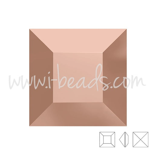 Kjøp crystal Elements 4428 Xilion firkantet krystall rosa gull 8mm (1)