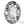 Grossist i Cristal 4120 oval krystall svart patina 18x13 mm (1)