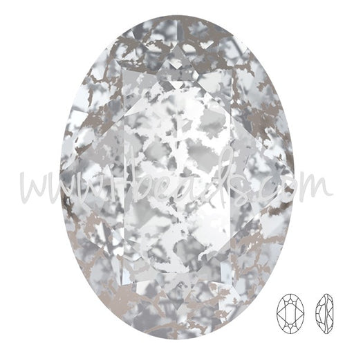 Kjøp Cristal 4120 oval krystall sølv patina 18x13 mm (1)