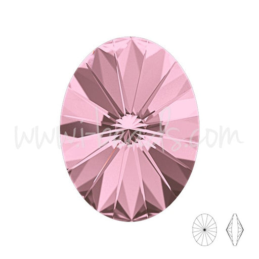 Kjøp Cristal 4122 oval rivoli krystall antikk rosa 14x10,5 mm (1)