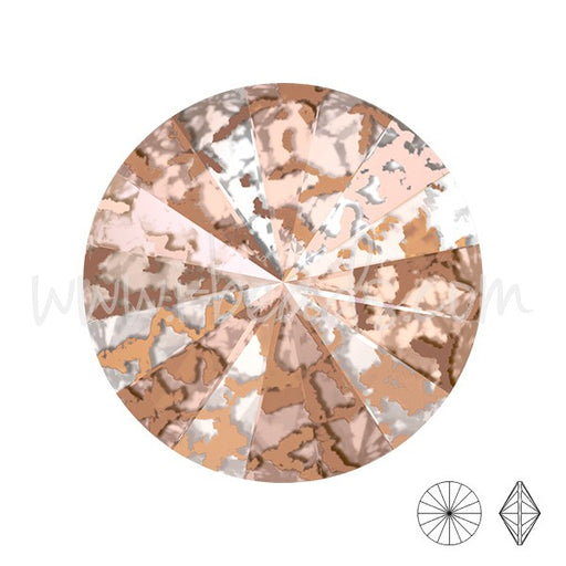 Kjøp Rivoli crystal 1122 crystal rose patina effekt 10mm-ss47 (2)