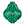 Detaljhandel Krystallperle 5058 barokk smaragd 14 mm (1)