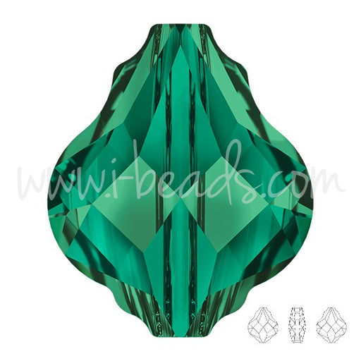 Kjøp Krystallperle 5058 barokk smaragd 14 mm (1)