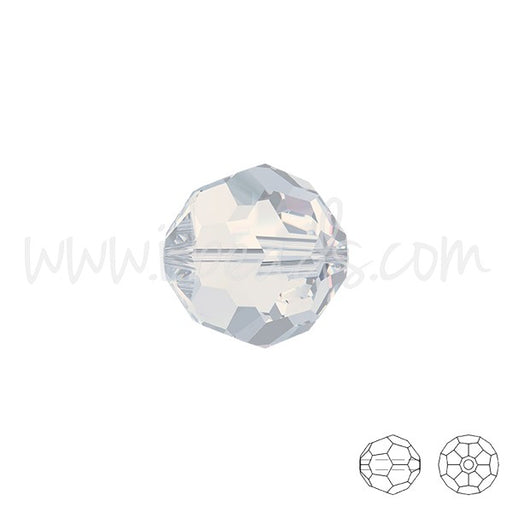Kjøp Runde krystallperler 5000 hvit opal 6mm (10)